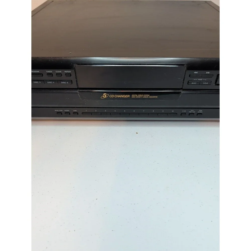 Sony CDP-CE405 5 Disc CD Compact Disc Changer Player No Remote TESTED Works Well